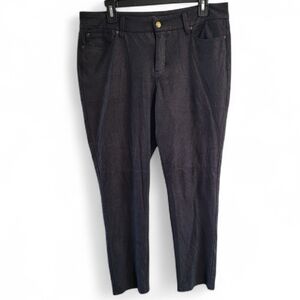 12 NYDJ Lift Tuck Technology Faux Suede Skinny Legging Pants Whimsigoth Grunge